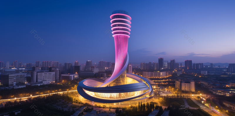 城市建筑夜景美图摩天大楼灯火明亮,高清,摄影图,摄影图片,图片大全,摄影图免费下载